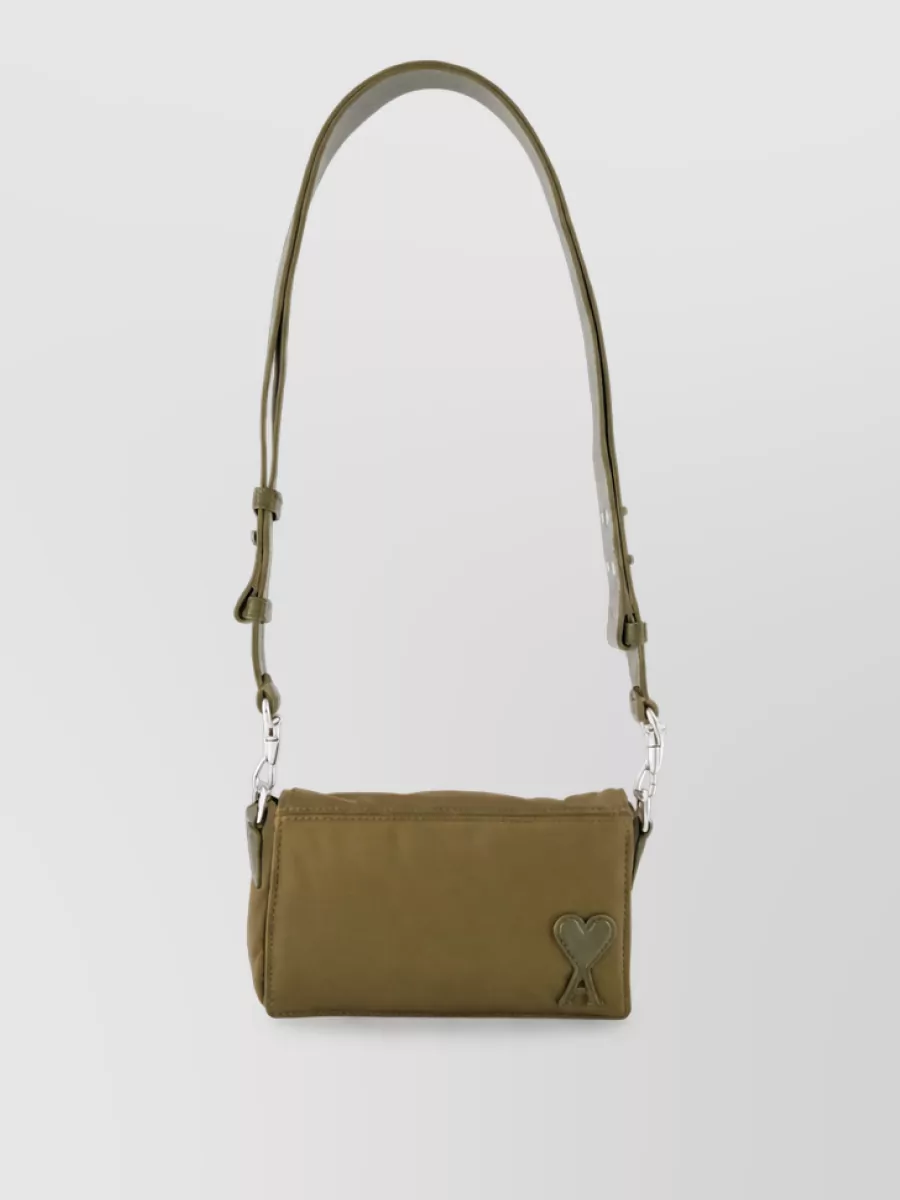 Ami Paris nylon mini crossbody bag