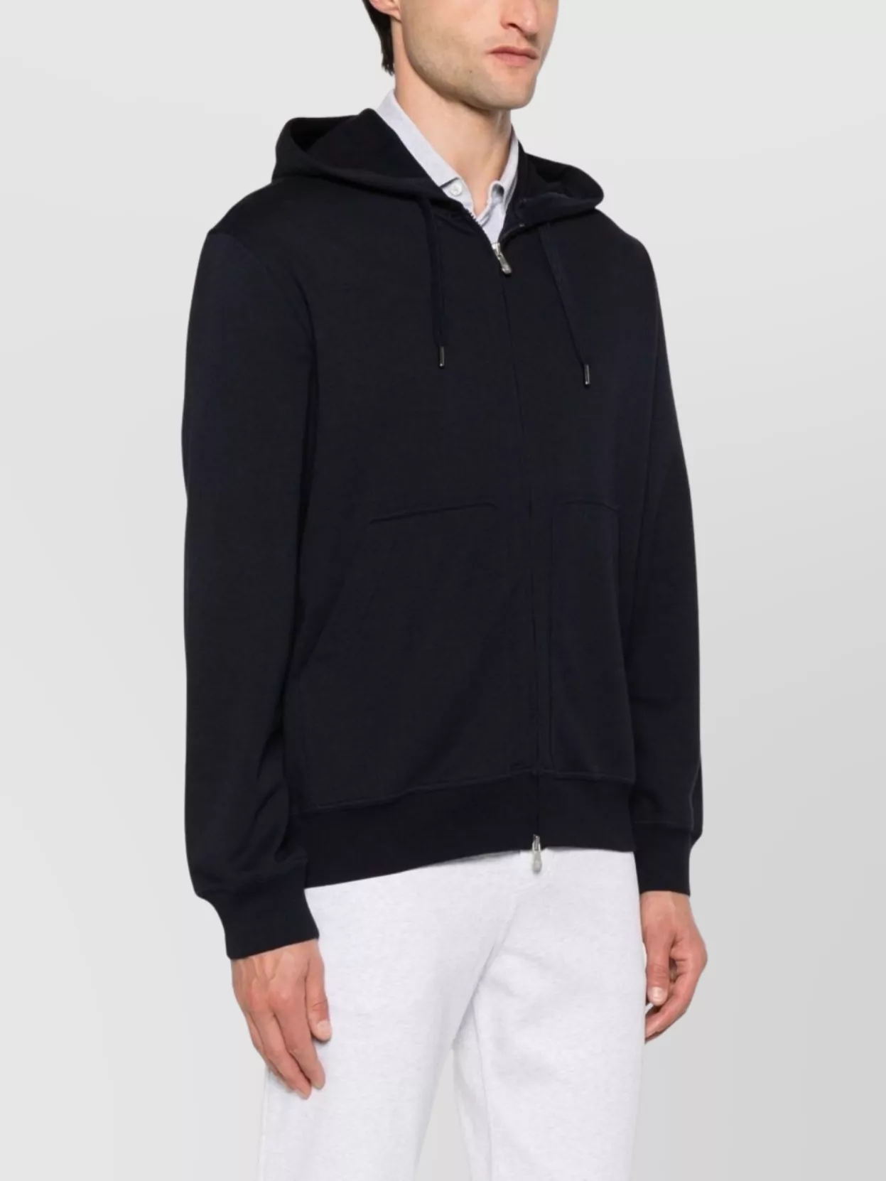 Brunello Cucinelli Cotton Hoodie Front Pockets