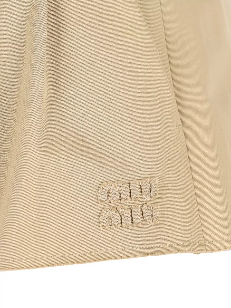 Miu Miu Cotton Knee-Length Skirt