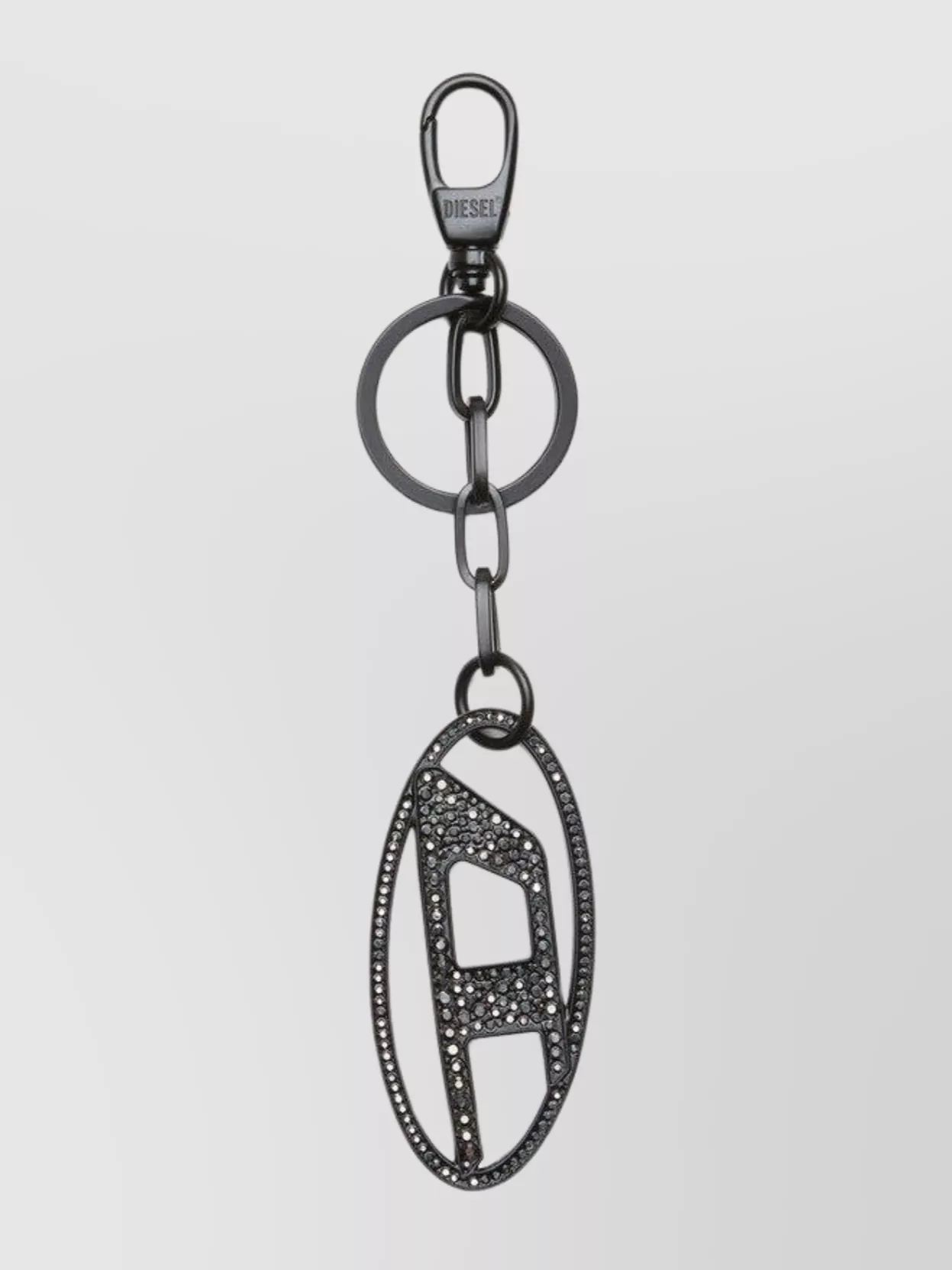 Diesel Chain Link Wallet Keyring Attachment In Black