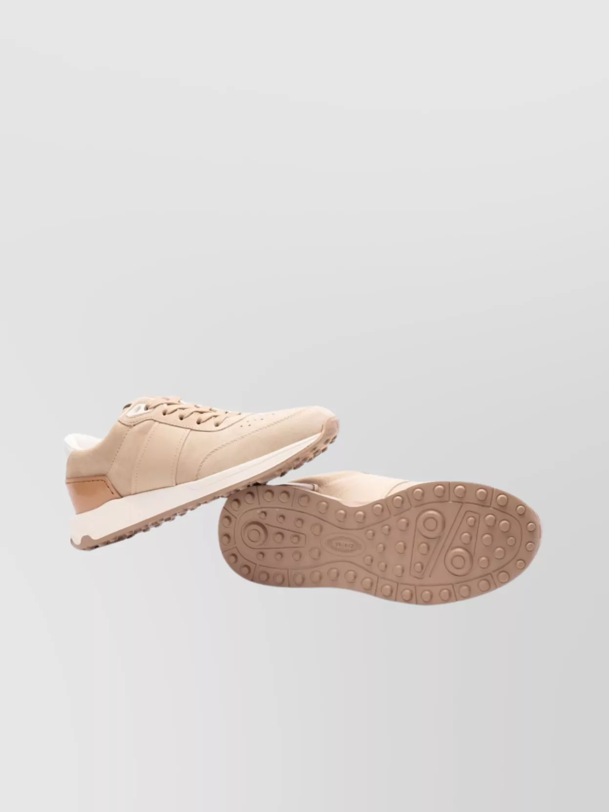 Tod's Perforated Rubber Sole Sneakers With Contrast Heel