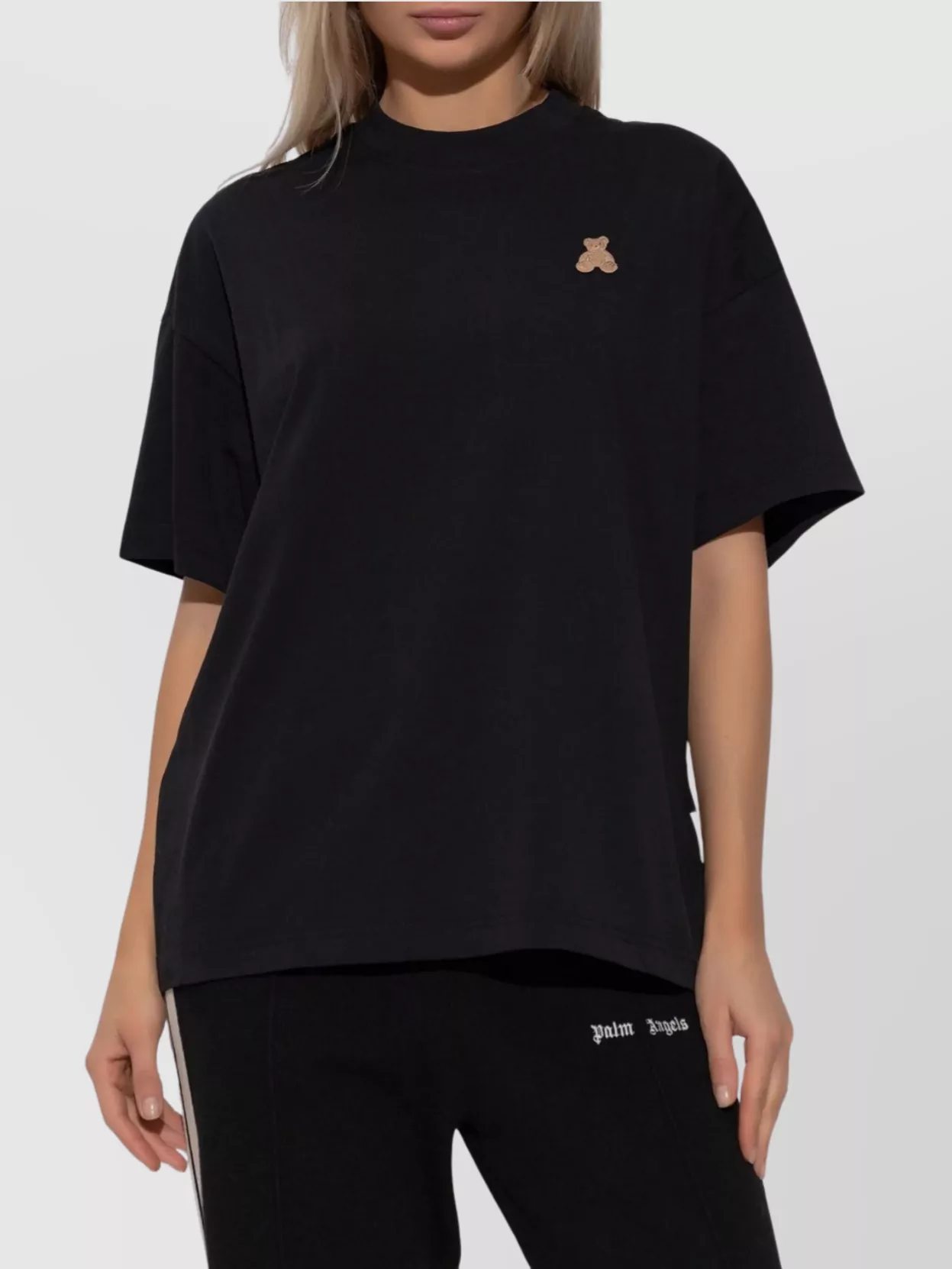 Palm Angels Graphic Teddy Bear Crew Neck T-Shirt