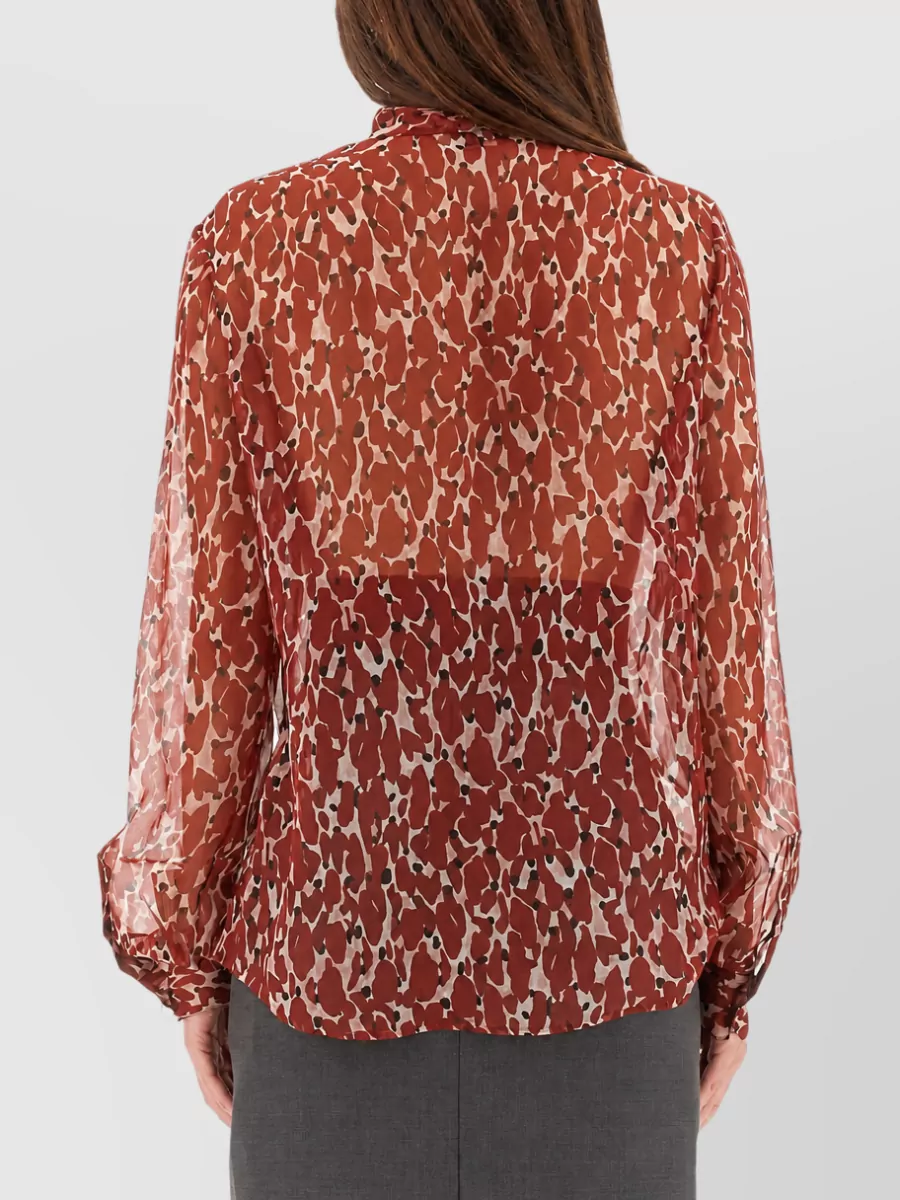Saint Laurent Silk Printed Blouse