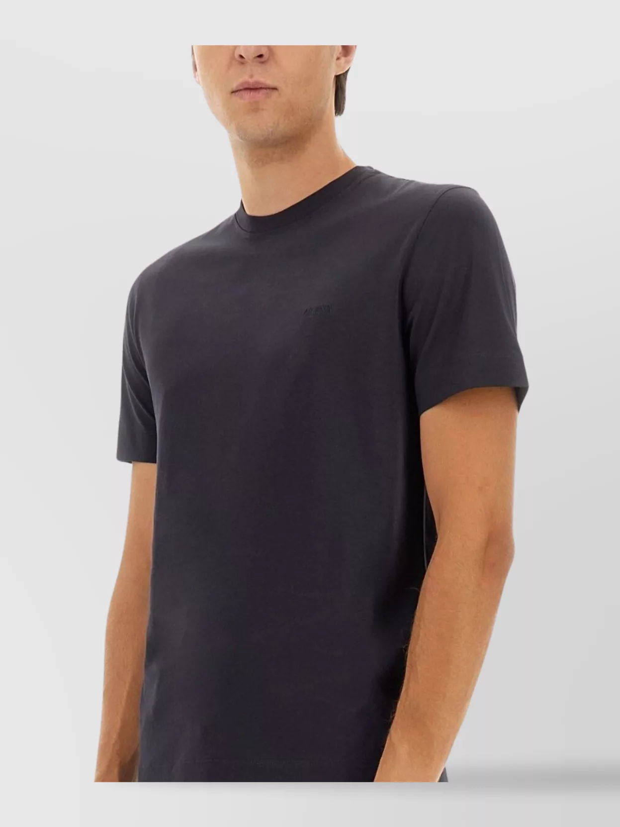 Zegna Cotton Blend Short Sleeve Polo Top