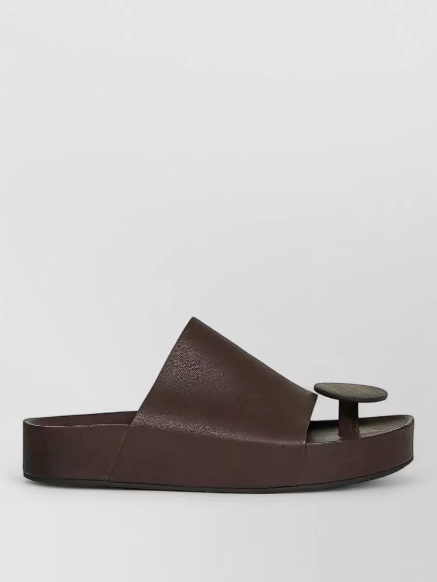 Uma Wang Leather Thong Slides