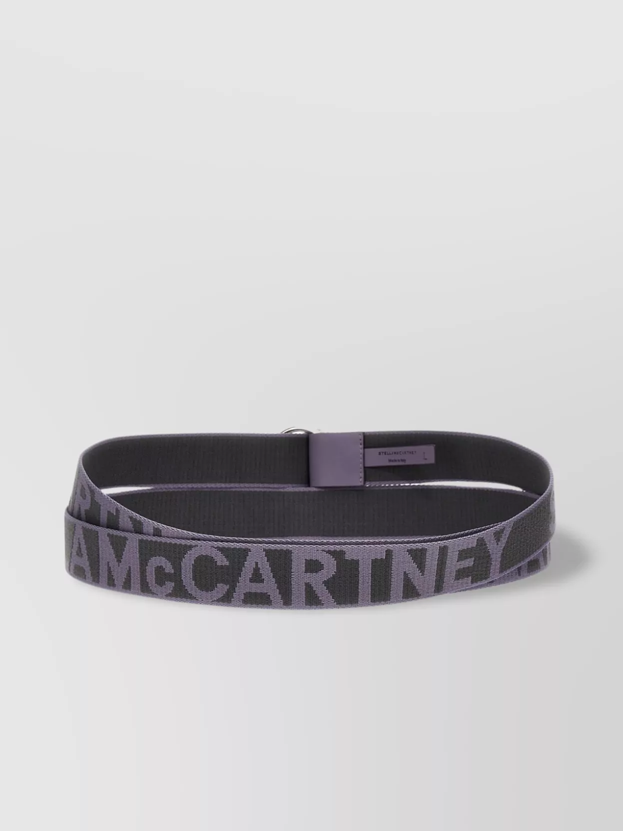Stella Mccartney 'adjustable Monogram Webbing' Belt In Purple