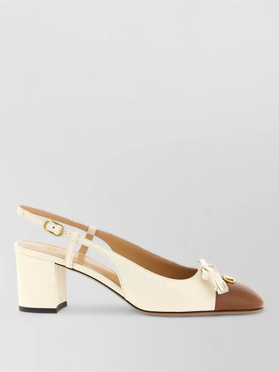 Valentino Garavani Leather Valet Du Roi Slingback Sandals