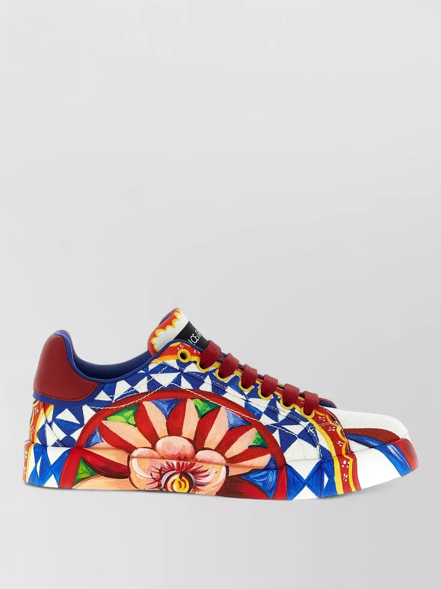 Dolce&Gabbana printed low-top sneakers