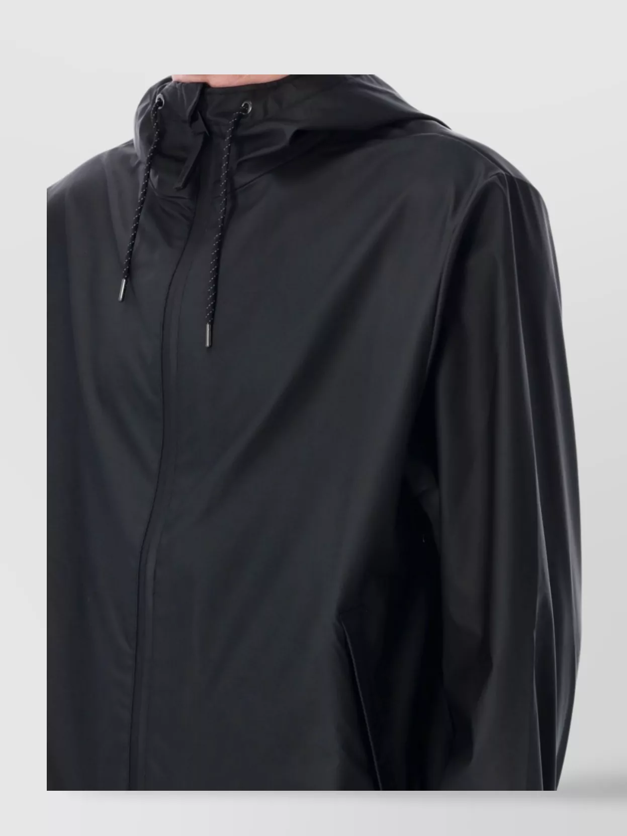 Shop Rains Storm Hooded Jacket Drawstring