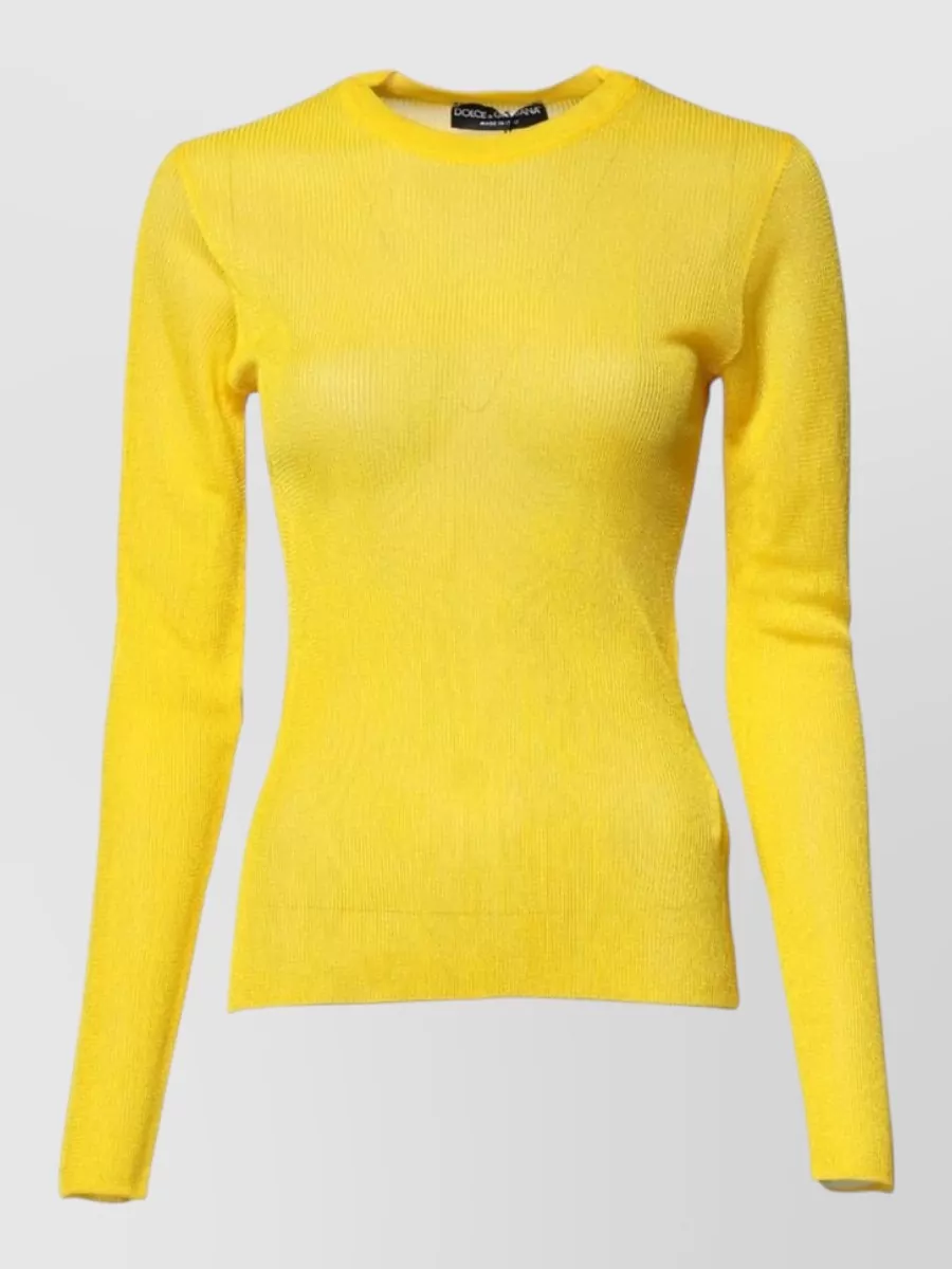 Dolce&Gabbana Ribbed long-sleeve sweater