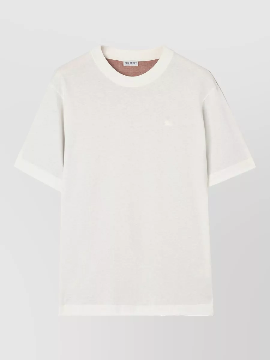 Burberry cotton two-tone check short-sleeve t-shirt