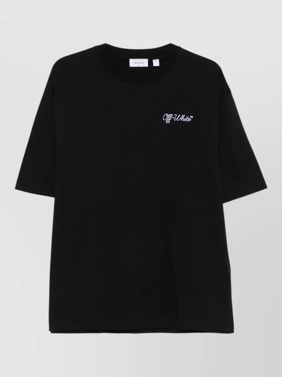 Off-White embroidered logo cotton t-shirt
