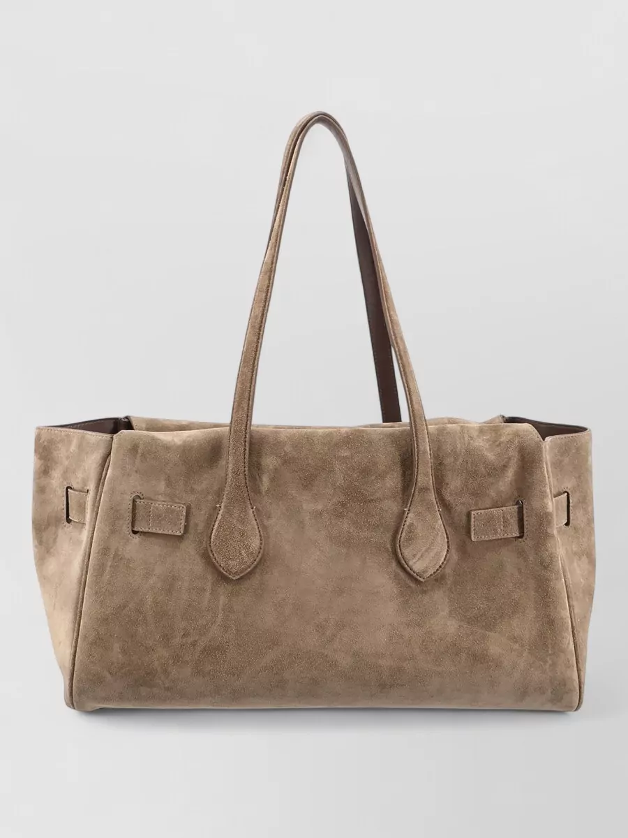 Brunello Cucinelli Olivia Suede Tote Bag