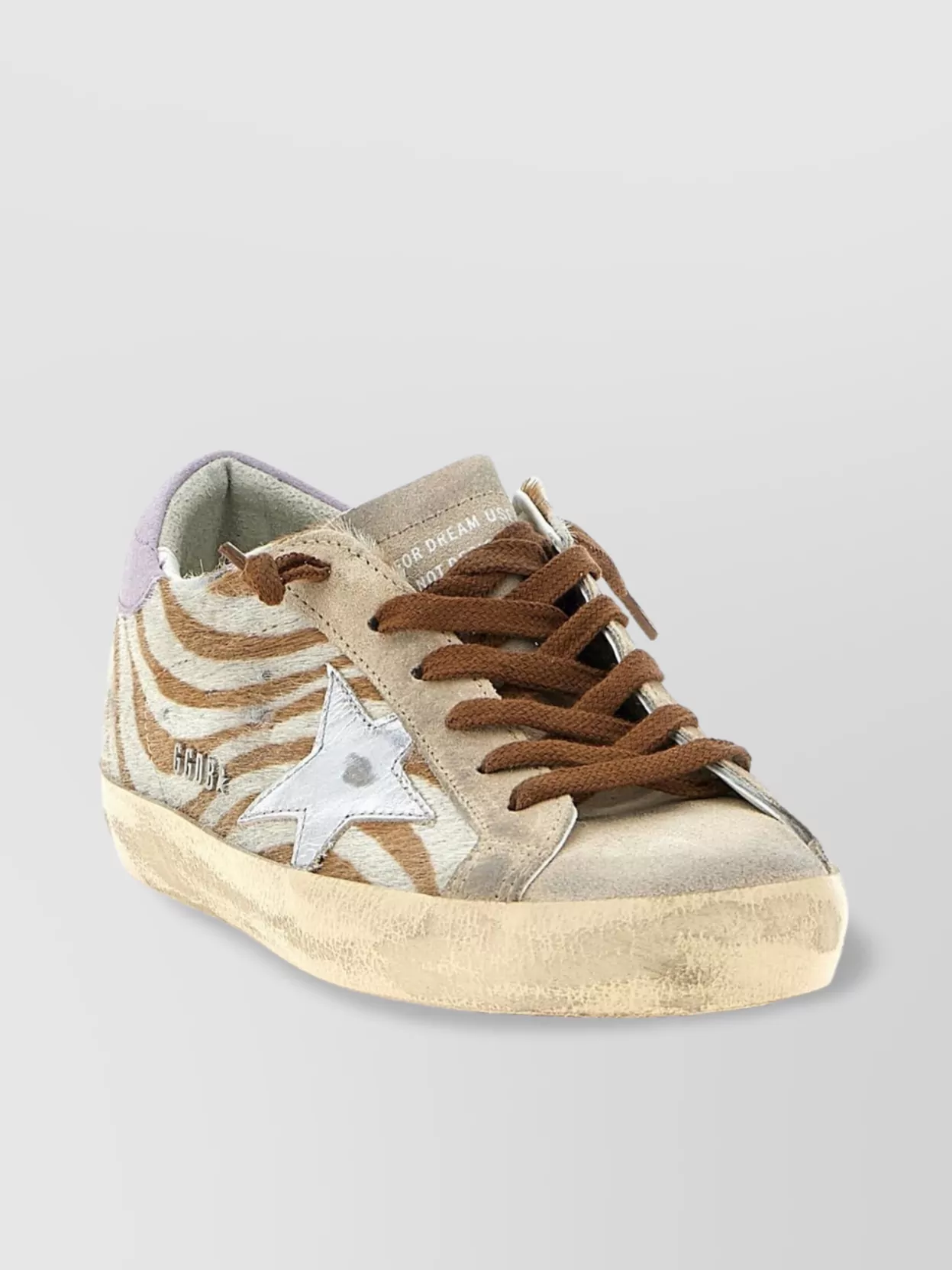 Golden Goose Zebra Pattern Sneakers Star Detail In Multi