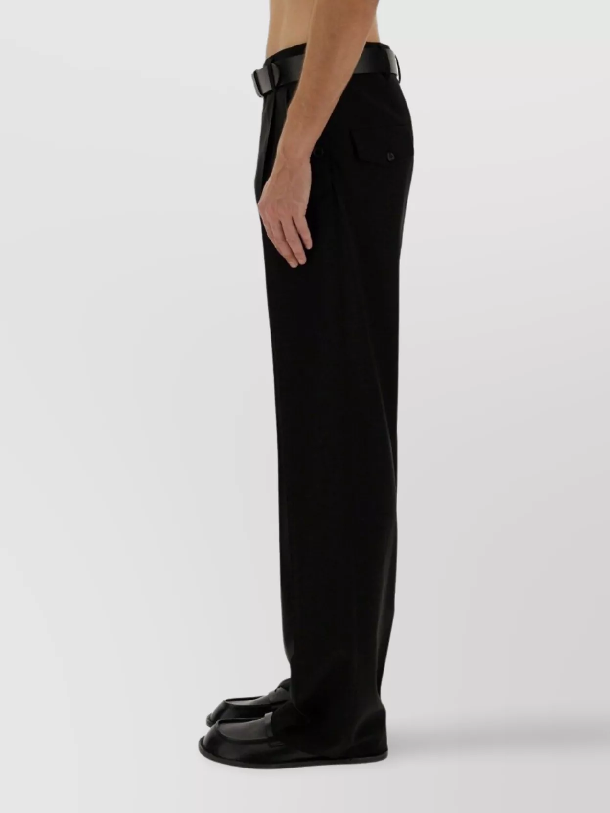 Moschino Wool Trousers Featuring Pockets