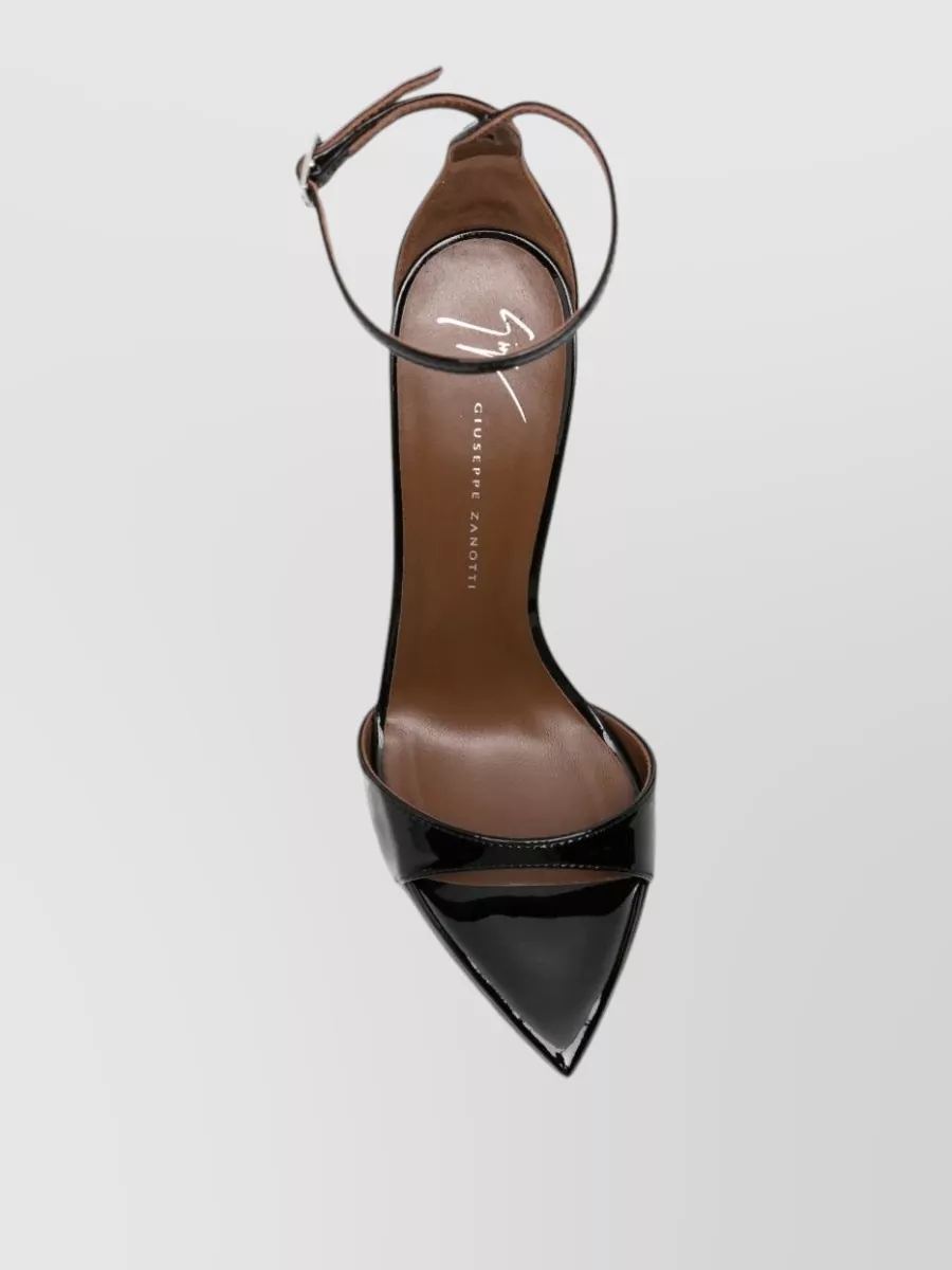 Giuseppe Zanotti Patent Leather Ankle-Strap Pointed-Toe Stiletto Pumps
