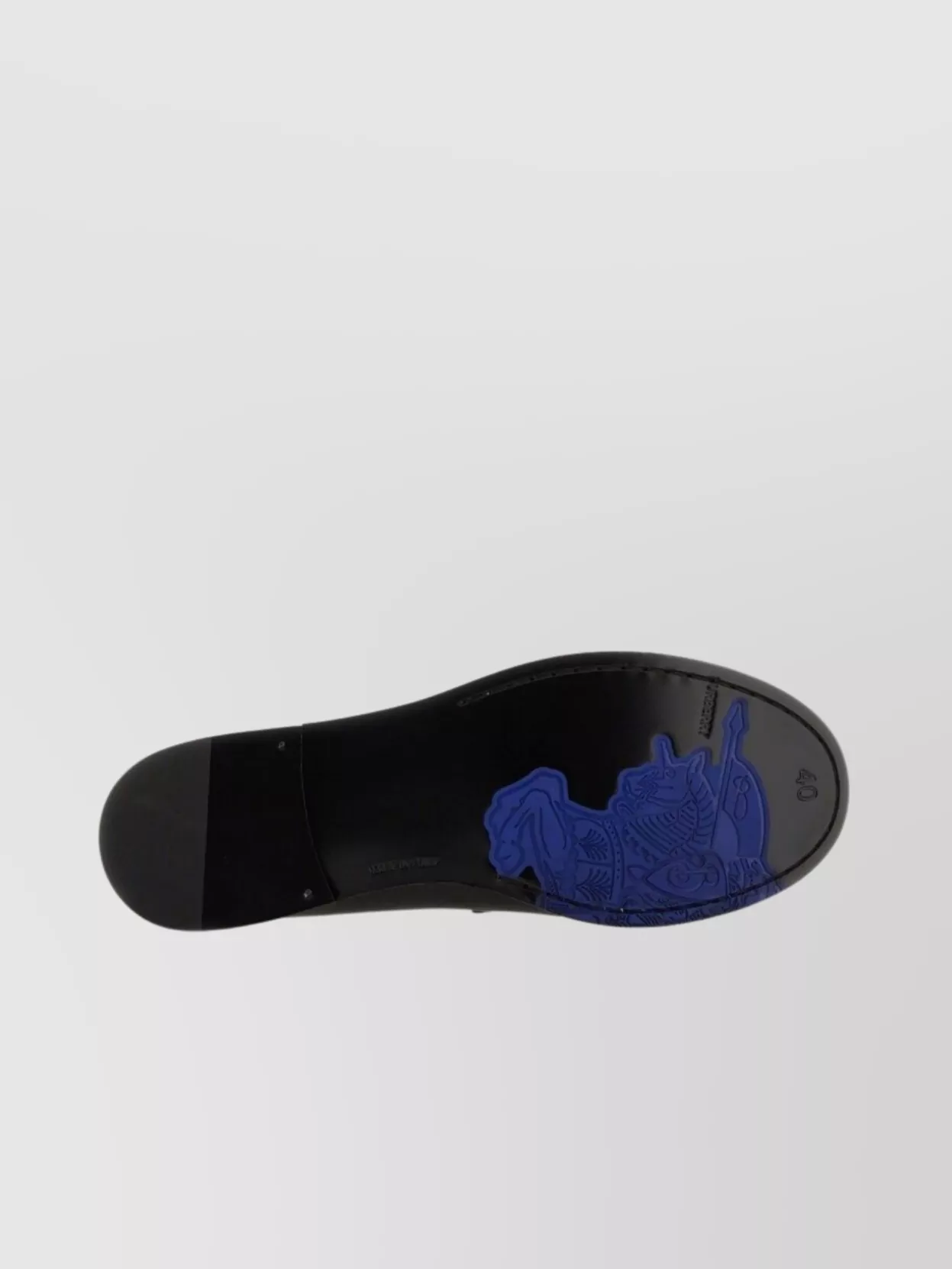 Burberry Round Toe Loafers With Durable Rubber Sole