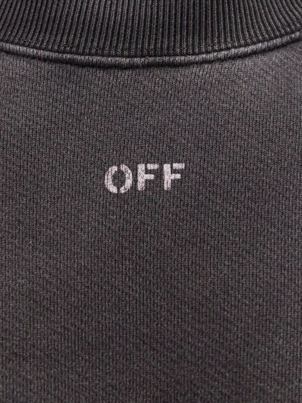 Off-White Frontal Logo Cotton Sweatshirt