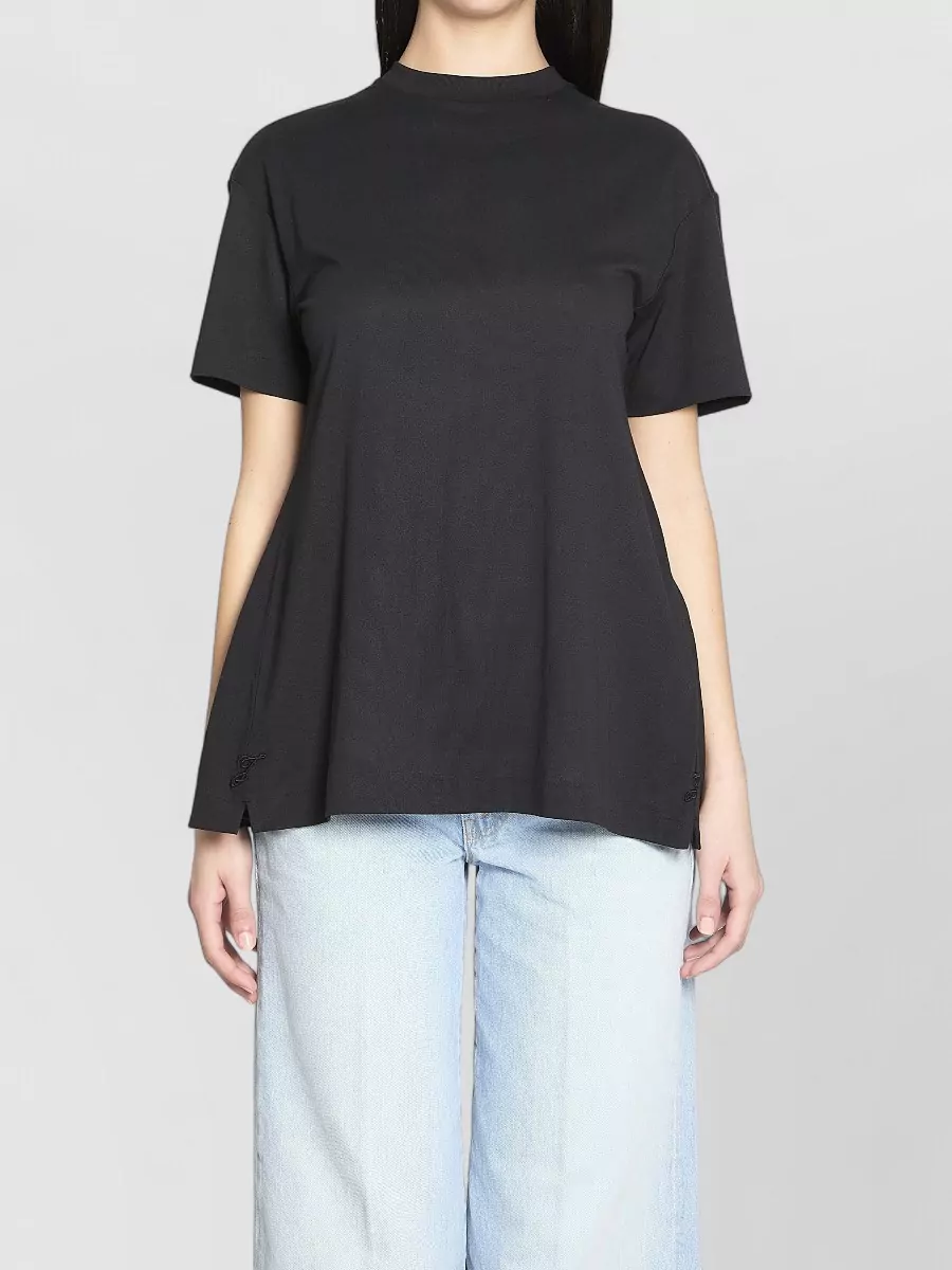 Jacquemus ribbed draped short-sleeve t-shirt