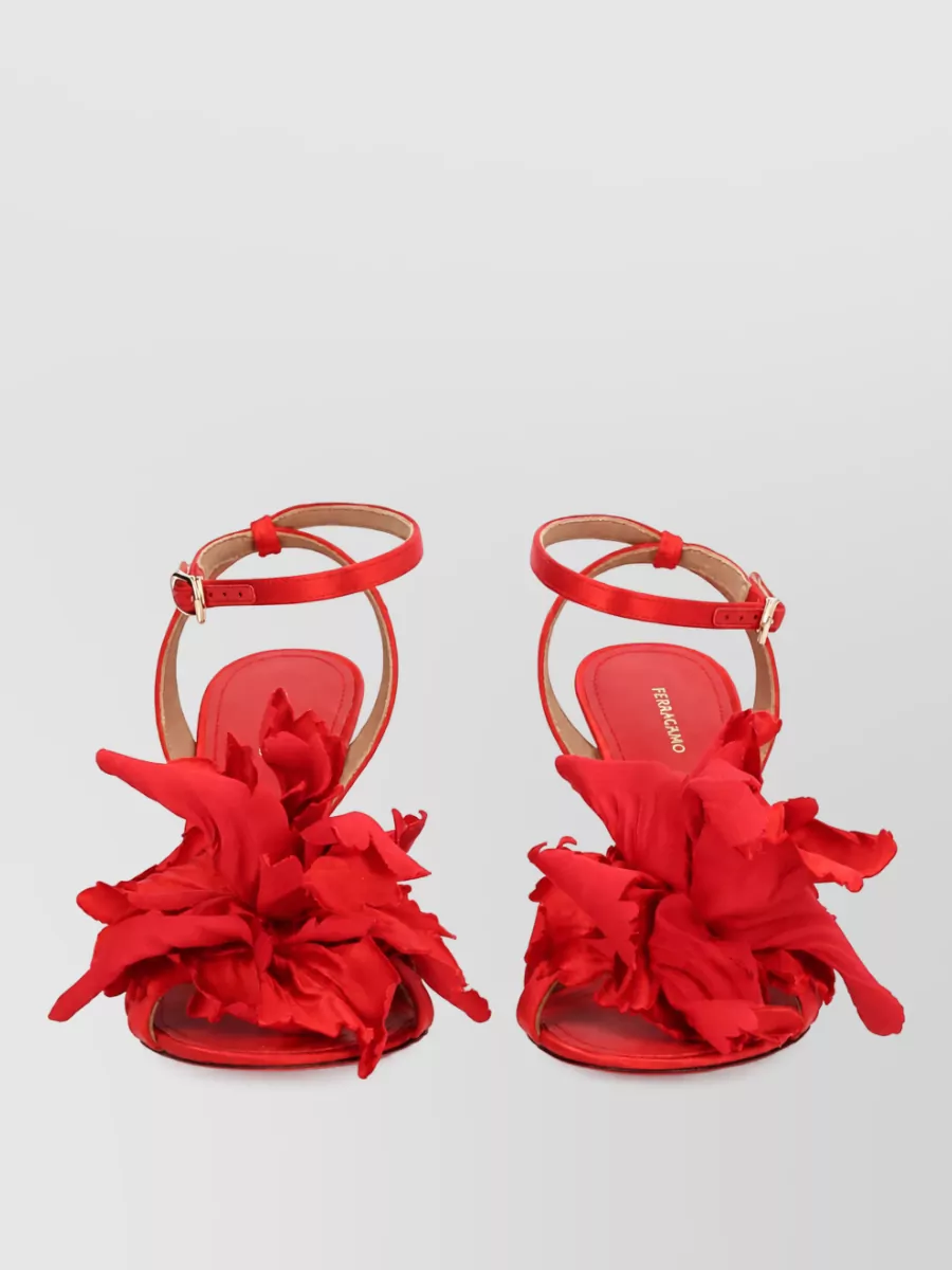 Ferragamo leather heeled sandals