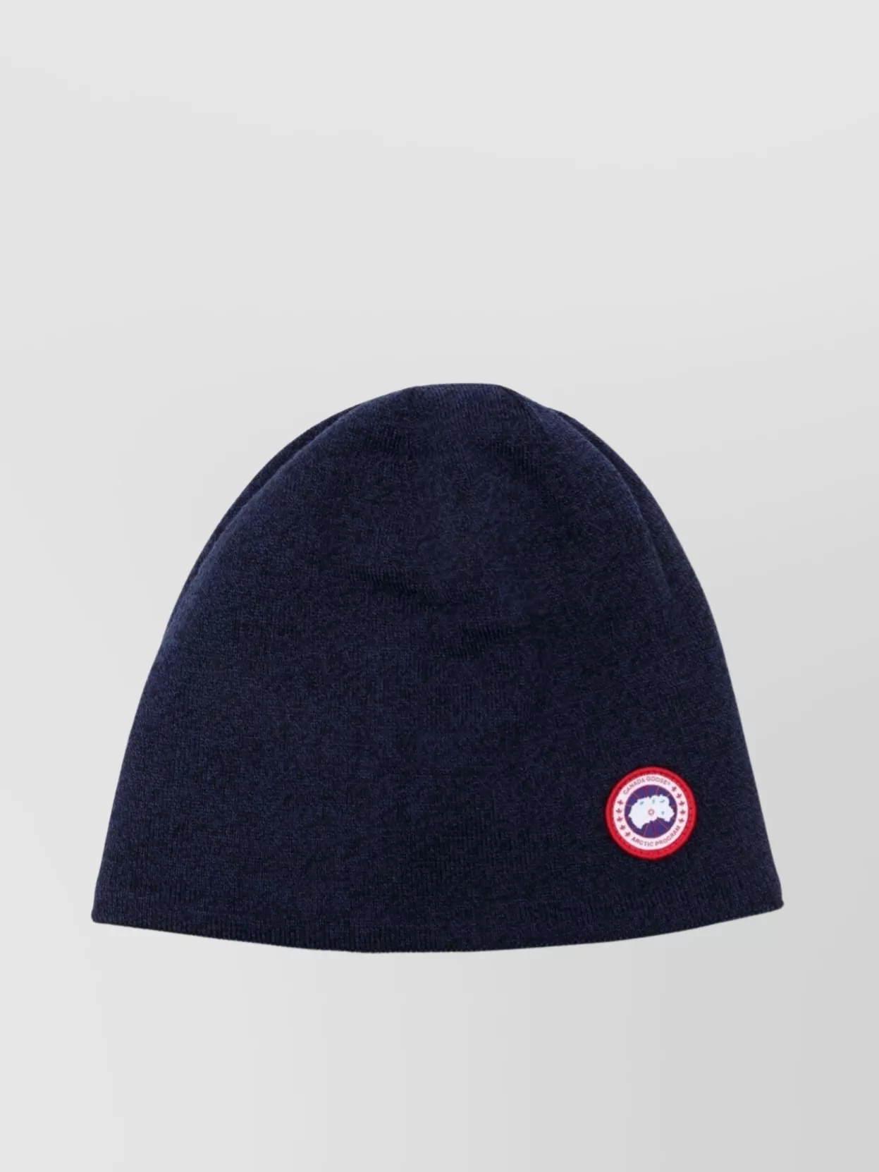Shop Canada Goose Water-resistant Ribbed Wool Blend Beanie In Black