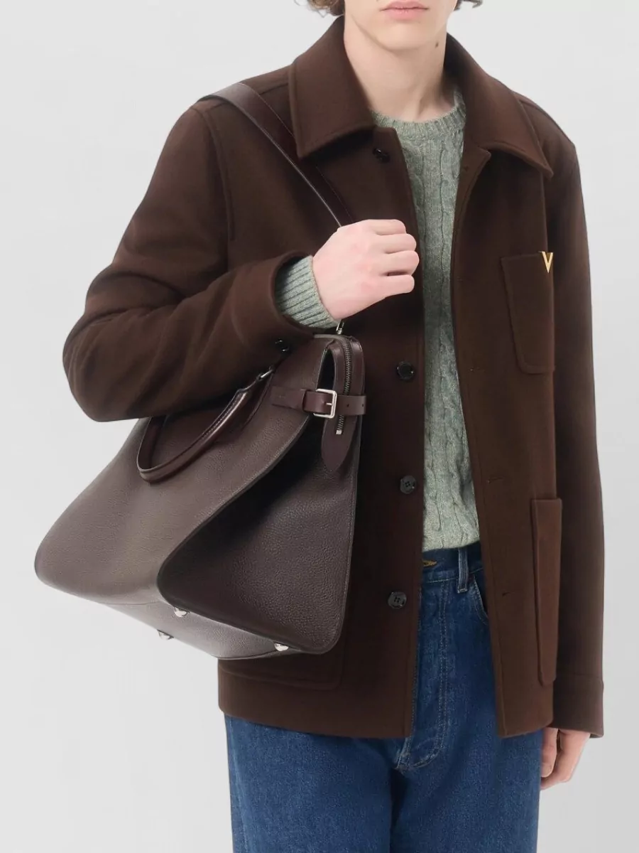 Valentino Garavani Wool Single Breasted Coat