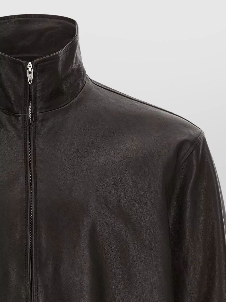 Valentino Garavani Leather Regular-Fit Jacket