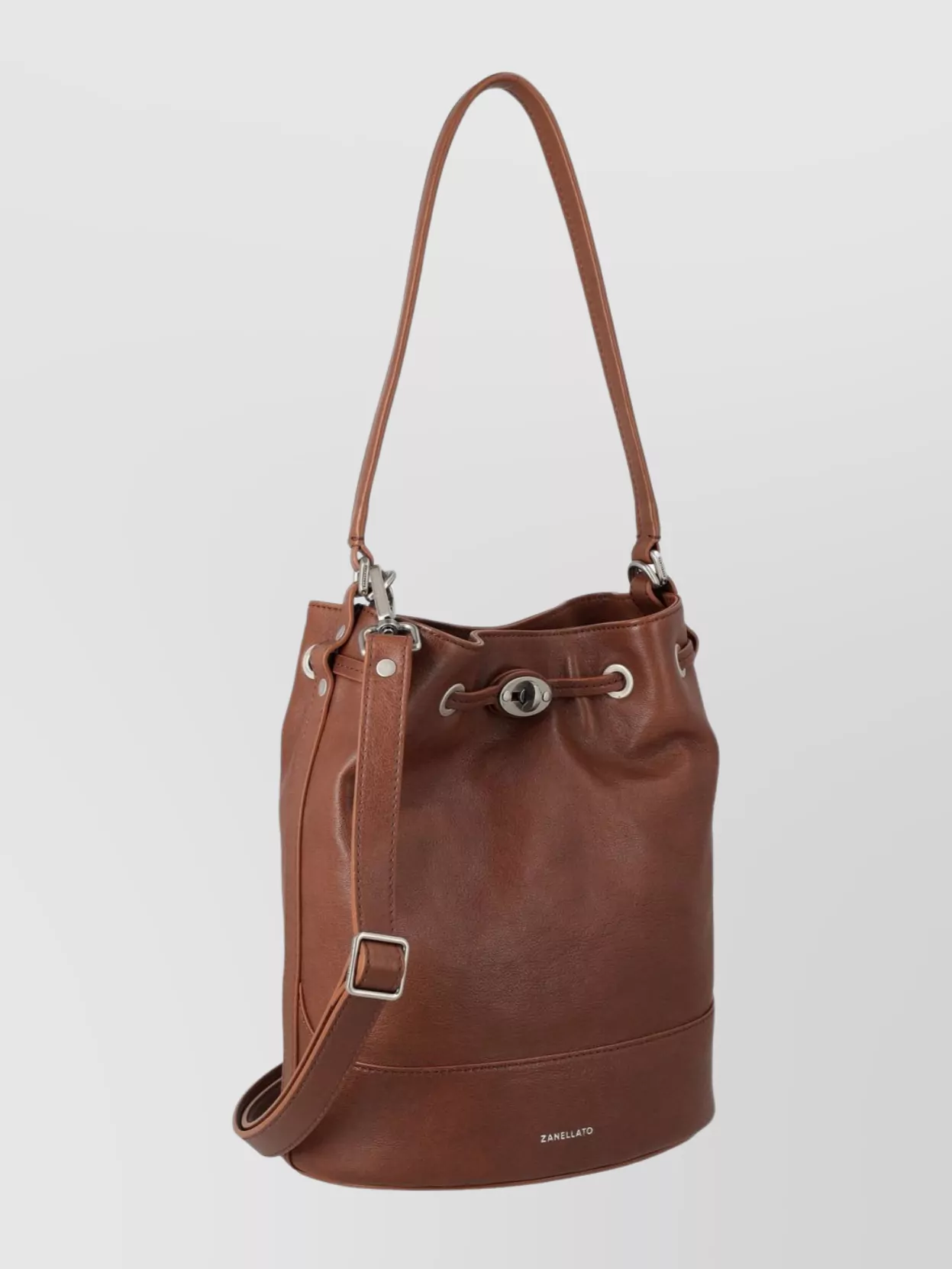 Zanellato Leather Shoulder Bag Adjustable Strap