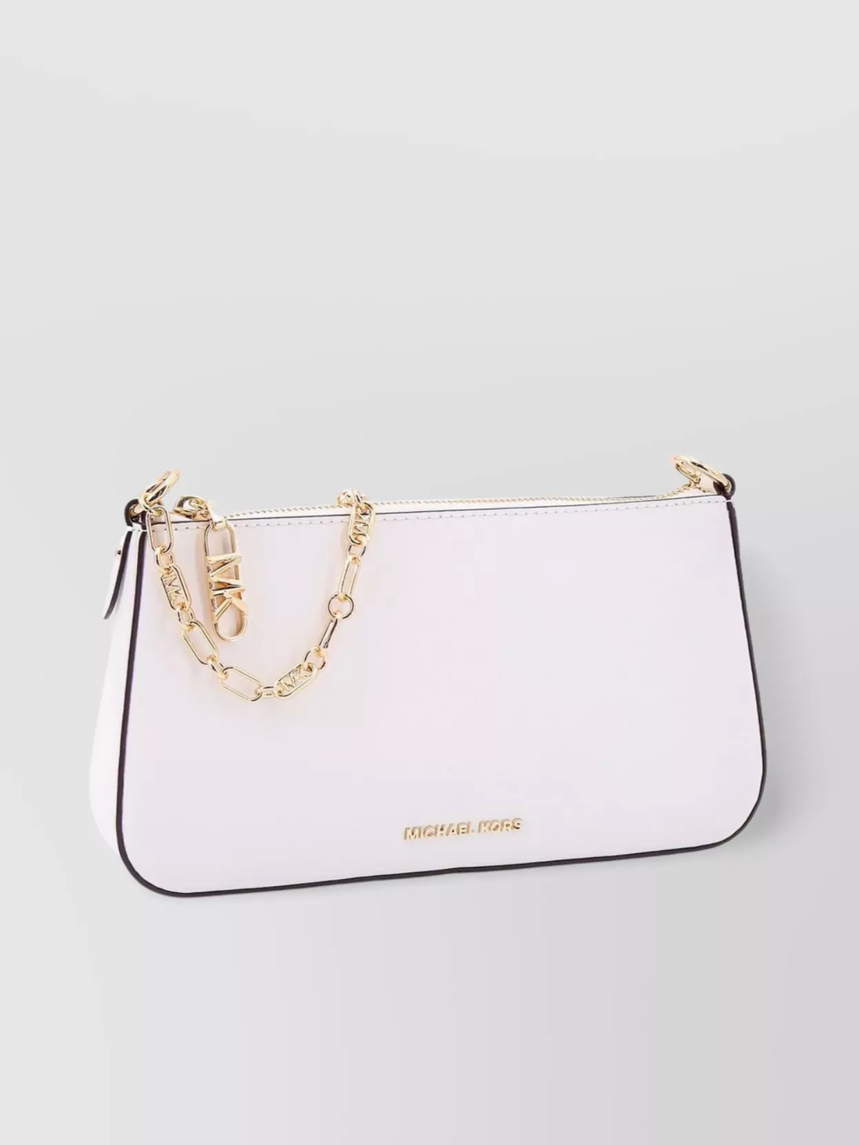 Michael Kors Leather Shoulder Bag Metal Logo