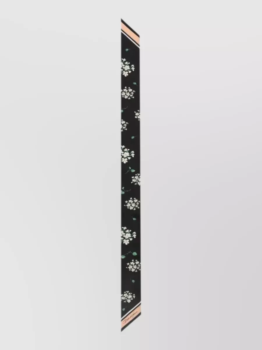 Dolce&Gabbana Silk Floral-Print Bandeau Scarf