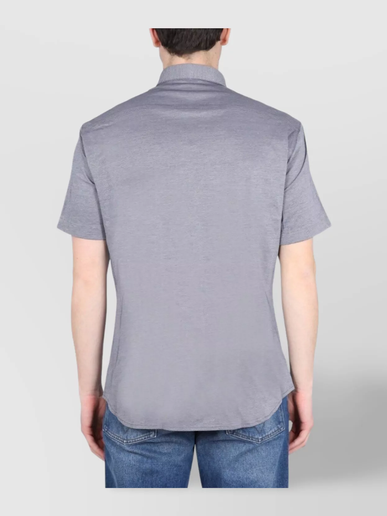 Boss Logo Shirt Featuring Button-Down Collar