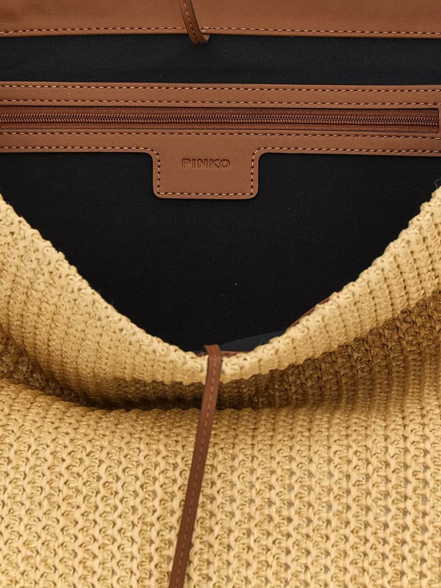 Pinko Love Bag Leather Bucket Bag