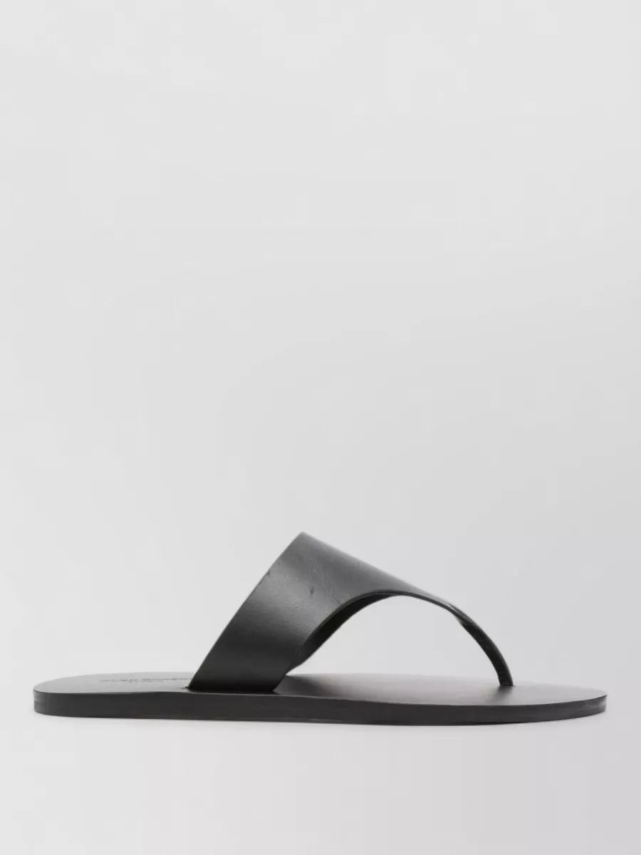 Manebi Leather Thong Slides