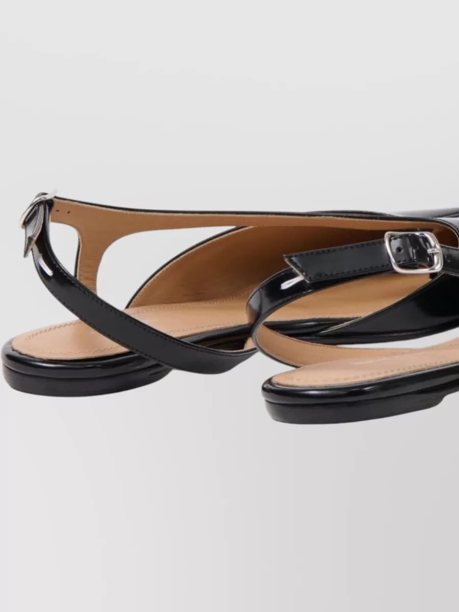 Maison Margiela Leather Tabi Slingback Sandals