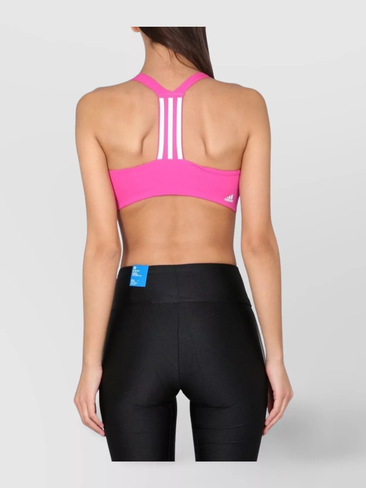 Adidas Originals Racerback Support Bra Top With Wide Neckline