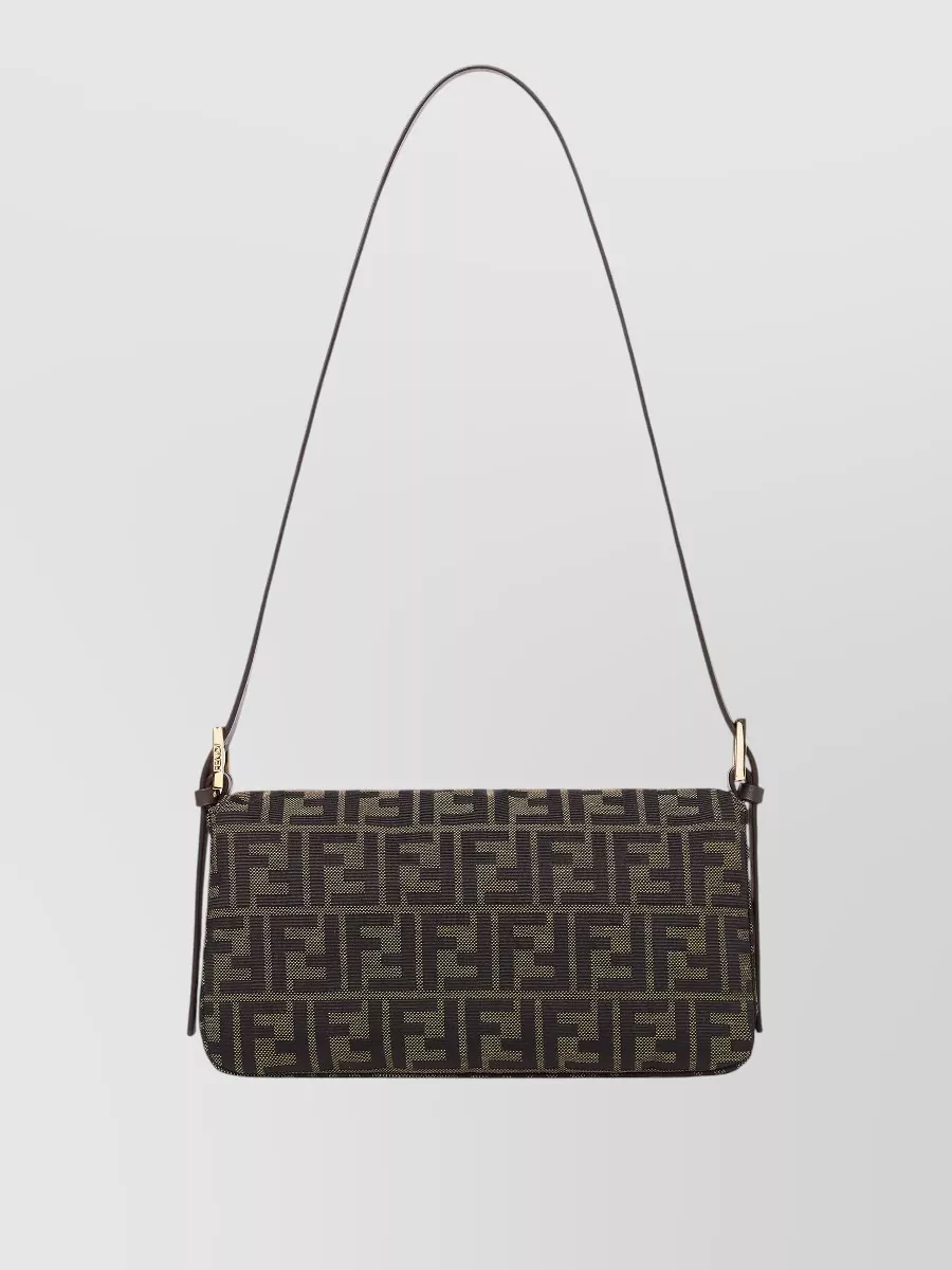 Fendi Baguette Cotton Clutch Bag