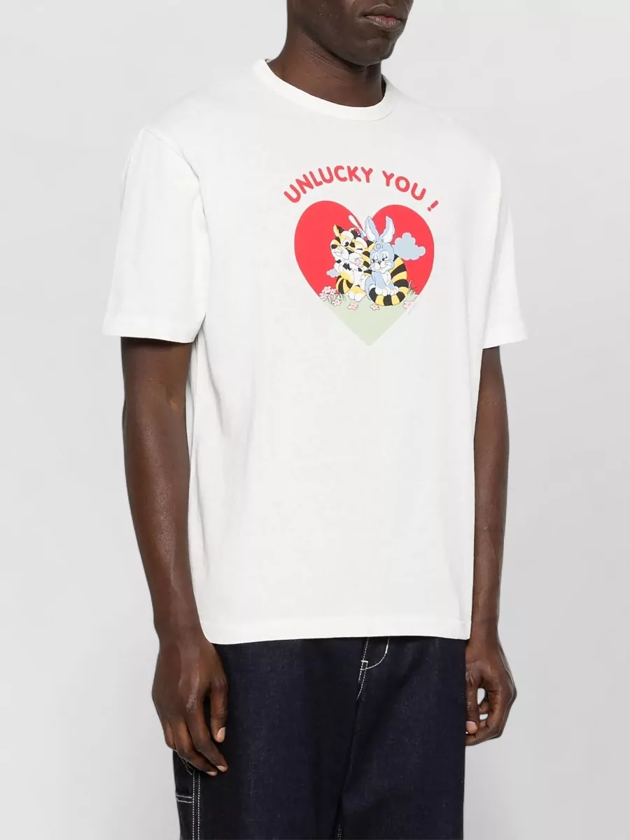 Kenzo Lucky Charm Graphic Crew Neck T Shirt