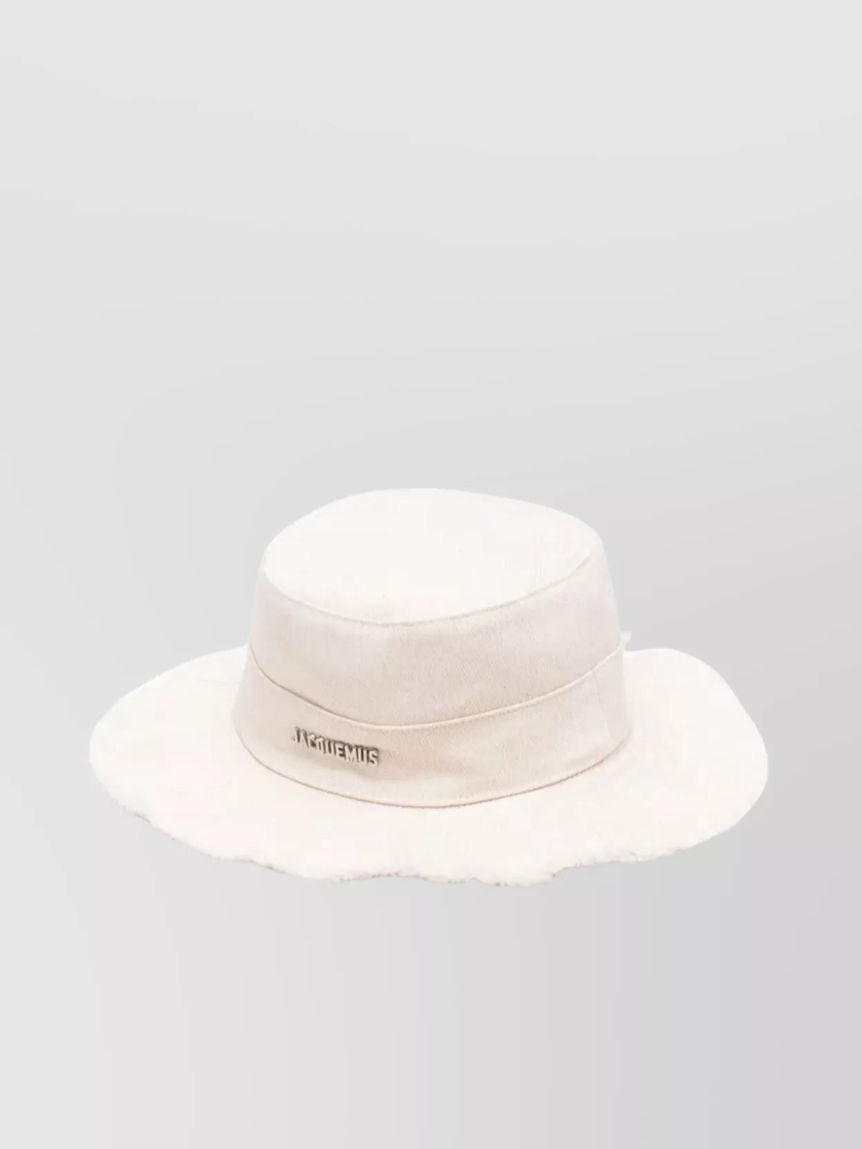 Jacquemus Bob With Fringed Hem And Wide Brim In White