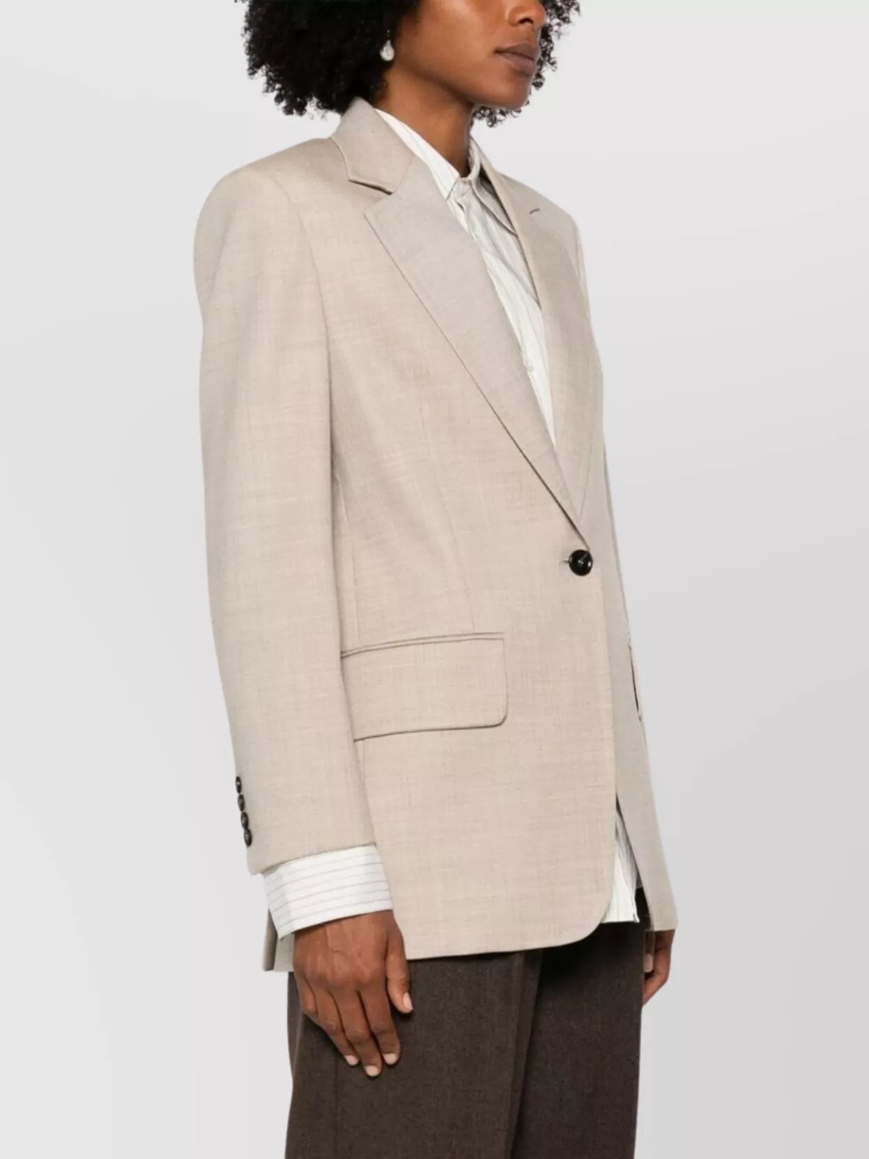 Max Mara Single-Breasted Jacket Notched Lapels