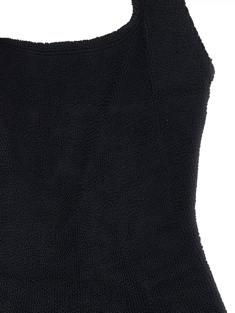 Hunza G Sandy Halter Neck One Piece Swimsuit High Cut