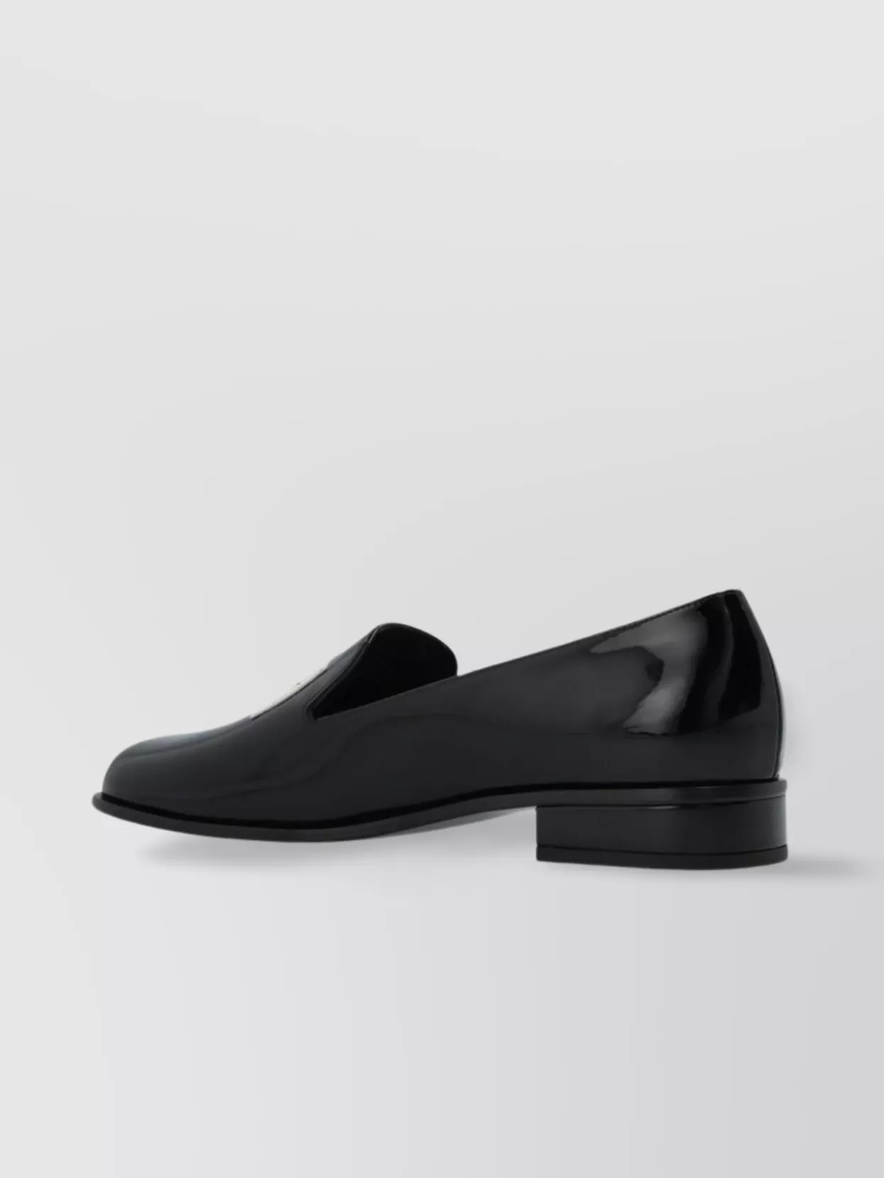 Givenchy Block Heel Patent Finish Round Toe Loafers
