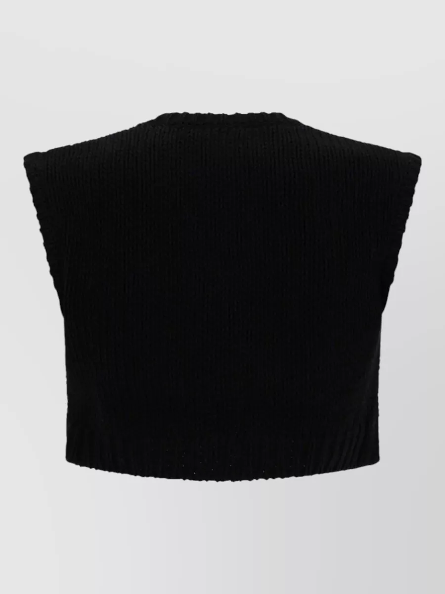 Max Mara Cropped Knitted Top