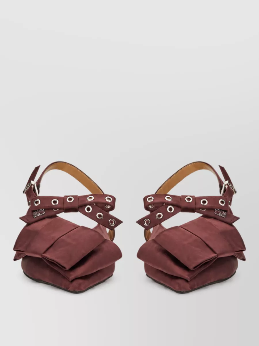 Ganni Satin Ballerina Sandals