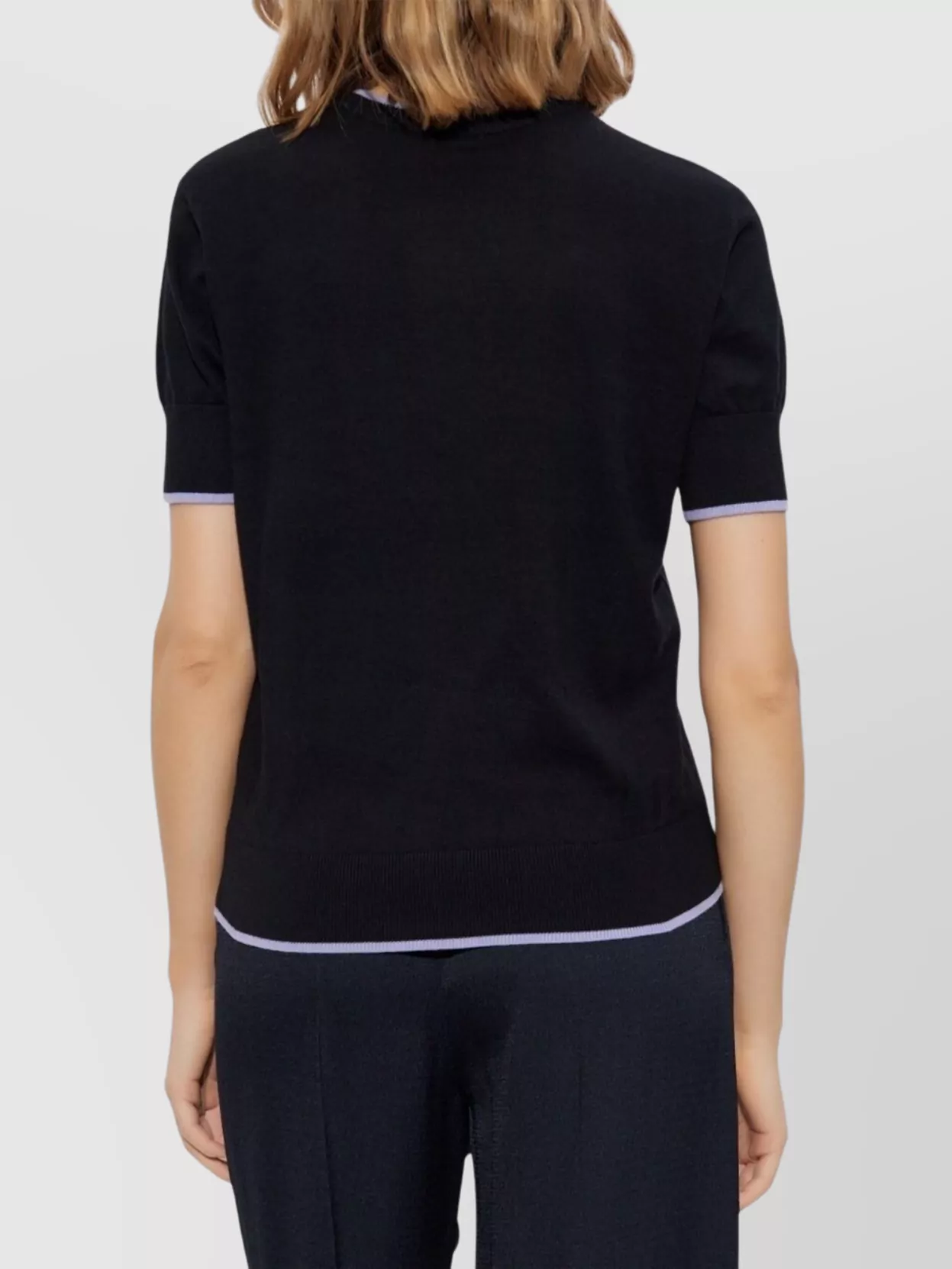 Shop Emporio Armani Logo Print Crew Neck Knit Sweater