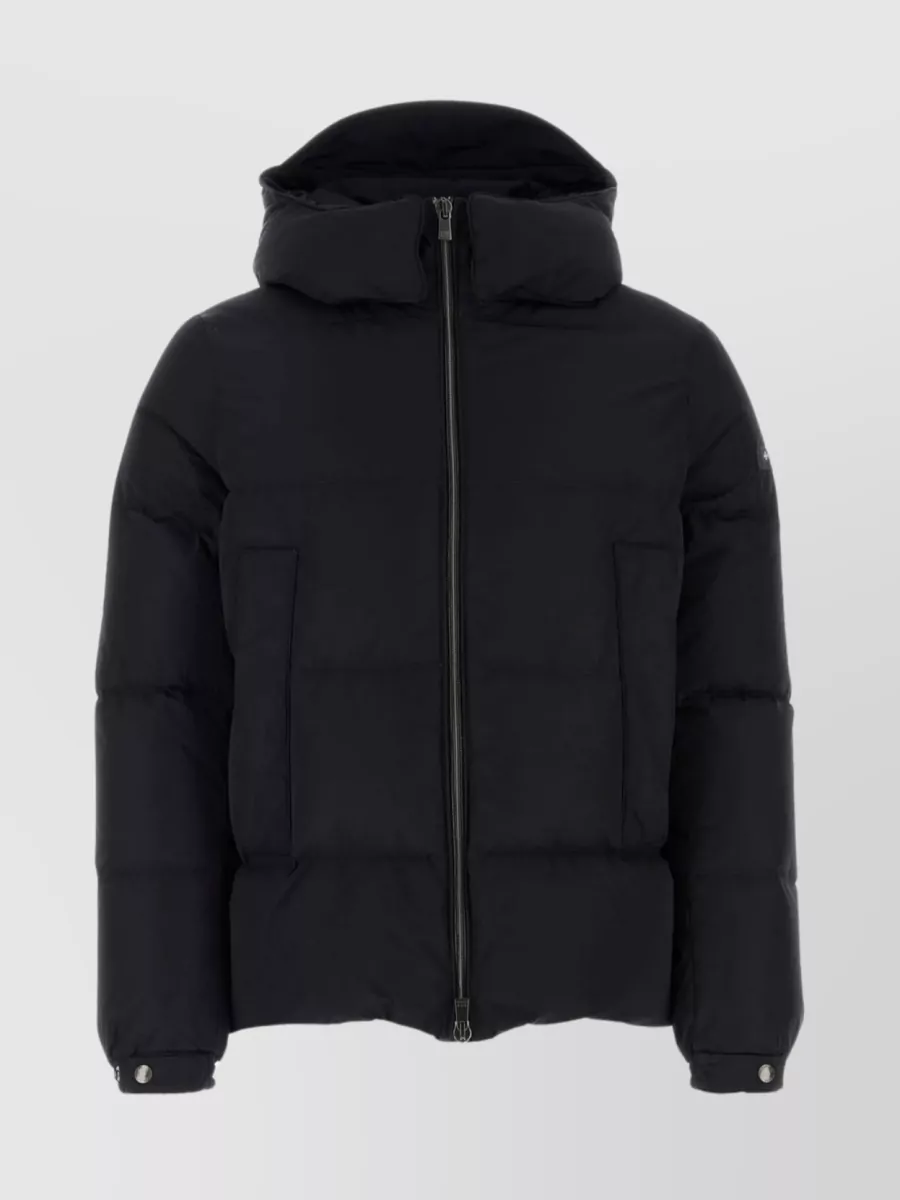 Shop Tatras Functional Detachable Hooded Down Jacket In Black