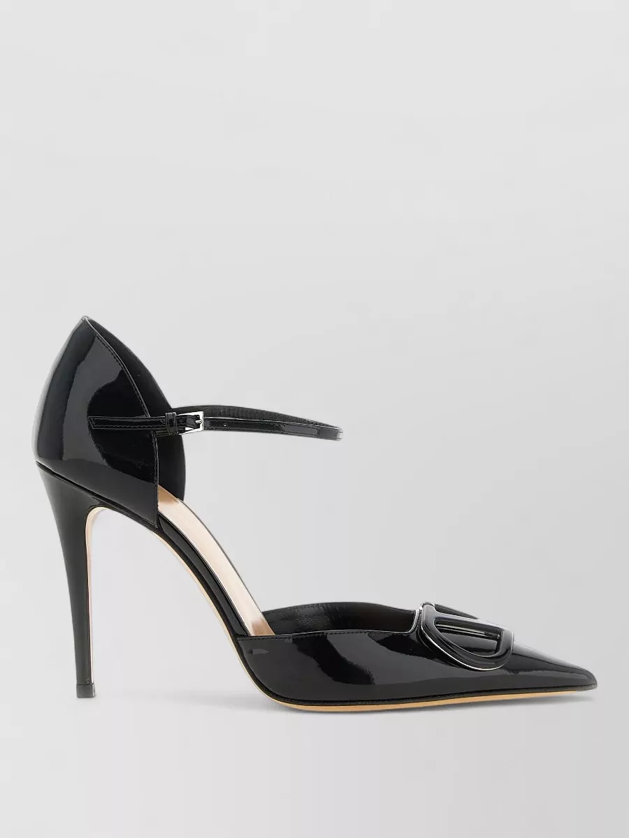 Valentino Garavani leather patent dorsay pumps