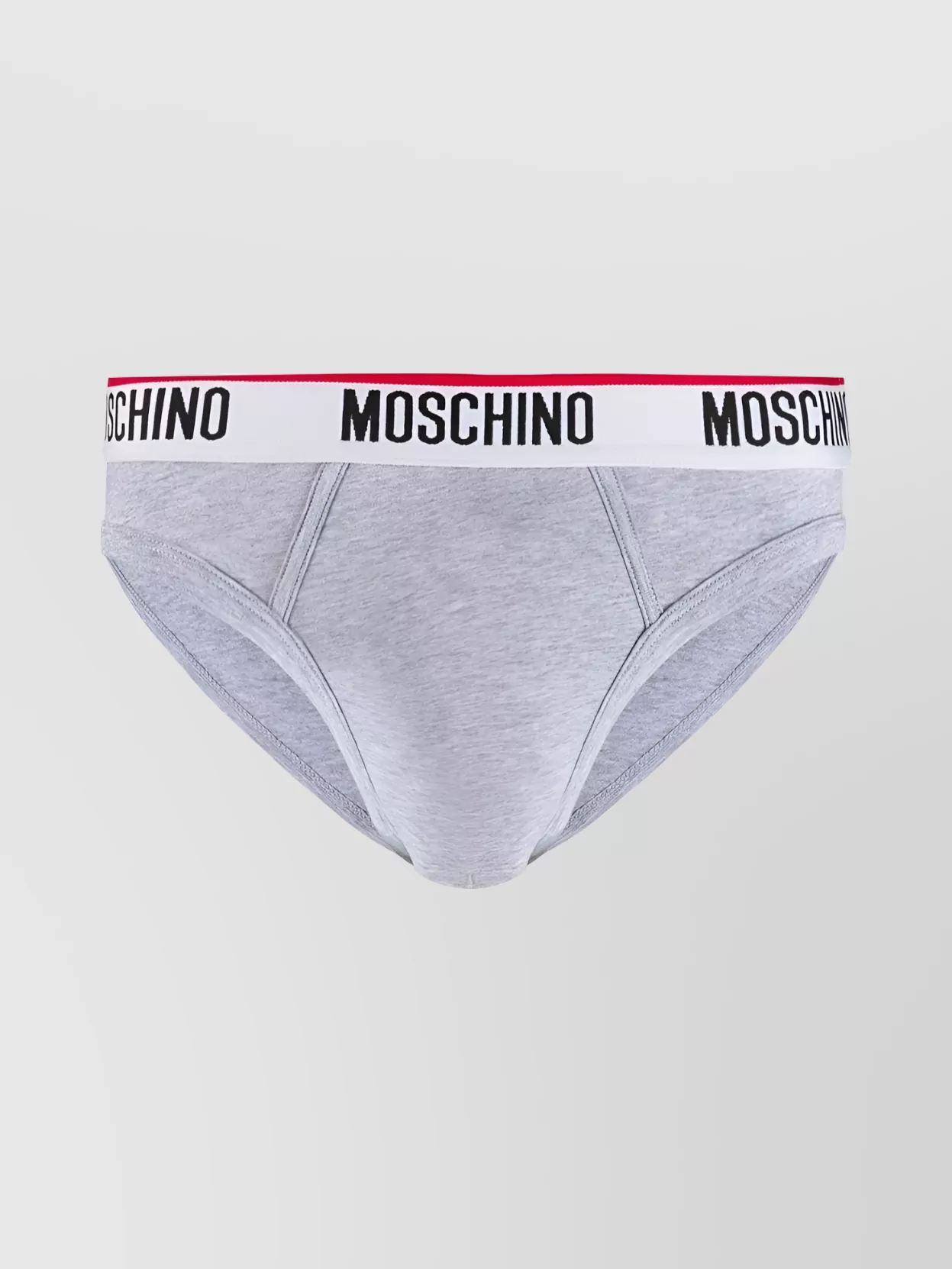 Shop Moschino Jersey Knit Silhouette Briefs Twin-pack In Blue