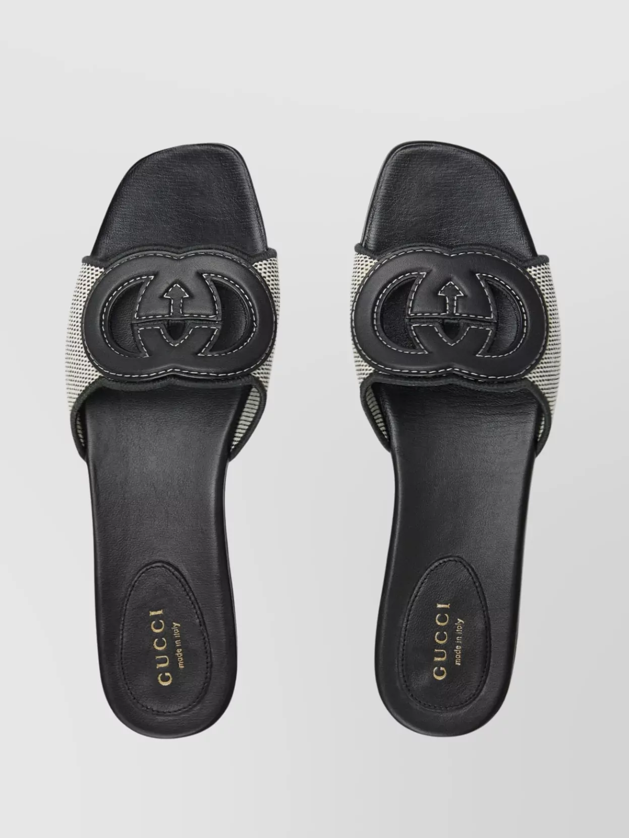 Gucci Slide Sandal With Interlocking G Detail