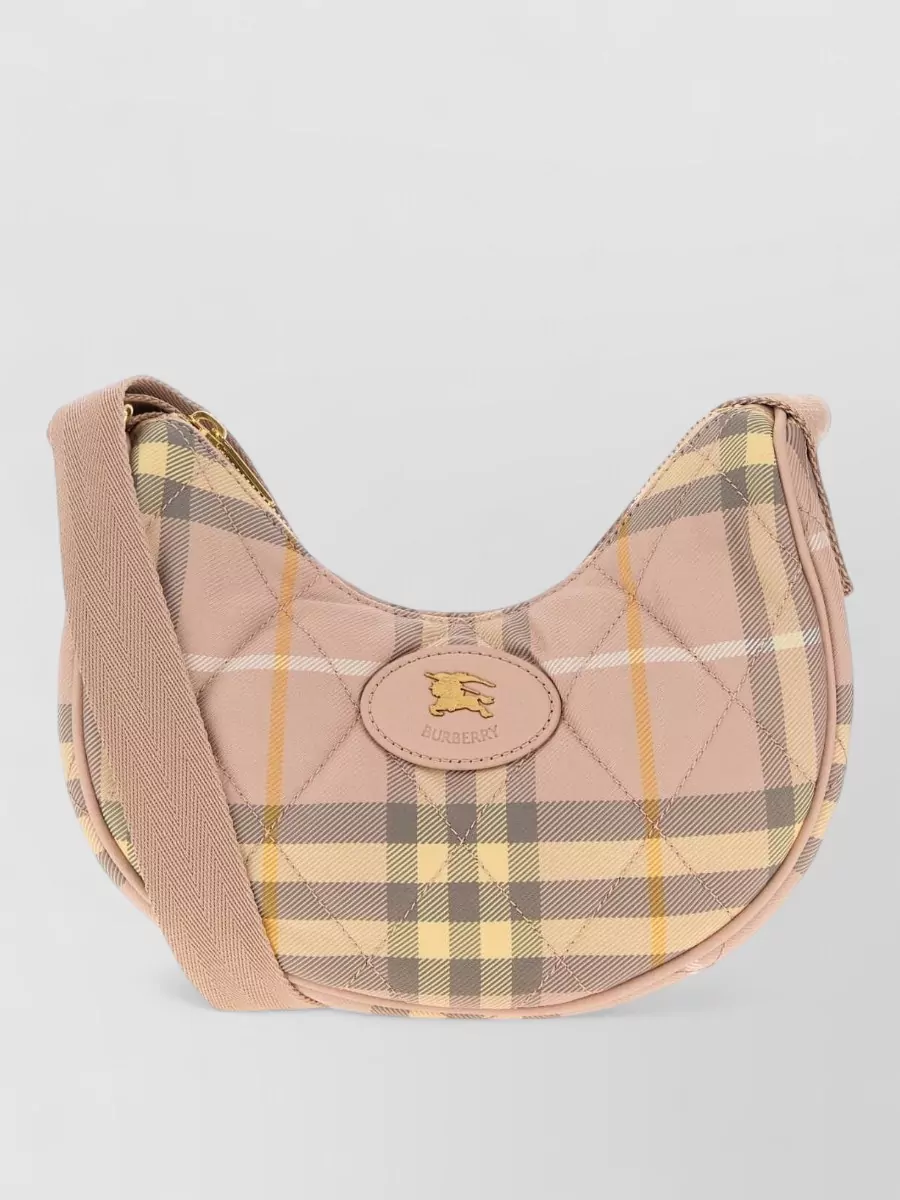 Burberry Fabric Crossbody Clutch Bag Adjustable Strap