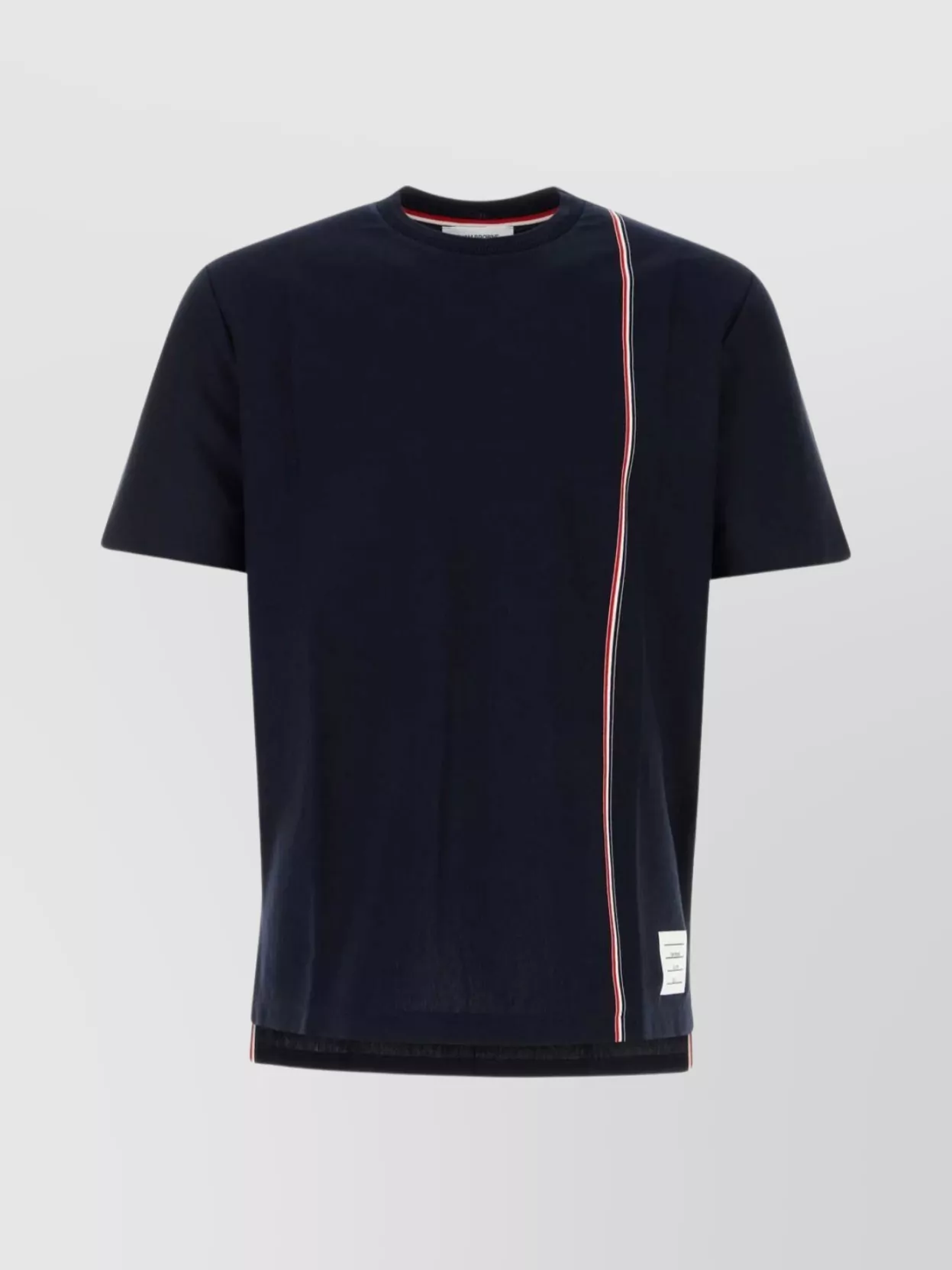 Shop Thom Browne Cotton T-shirt Contrast Piping